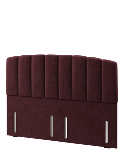 Hypnos Beatrice Euro Slim Upholstered Headboard, Super King Size - view 2, Premium Tanzanite
