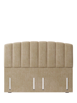 Hypnos Beatrice Euro Slim Upholstered Headboard, Super King Size, Premium Sandstone Pearl
