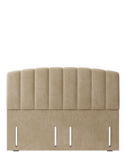 Hypnos Beatrice Euro Slim Upholstered Headboard, Super King Size, Premium Sandstone Pearl