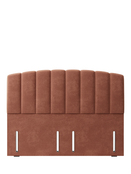 Hypnos Beatrice Euro Slim Upholstered Headboard, Super King Size, Foyle Sienna