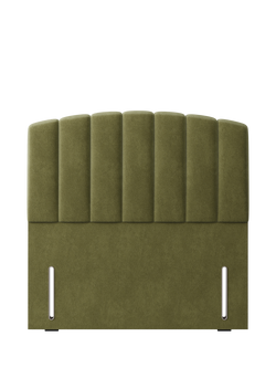 Hypnos Beatrice Euro Slim Upholstered Headboard, Super King Size, Severn Fern