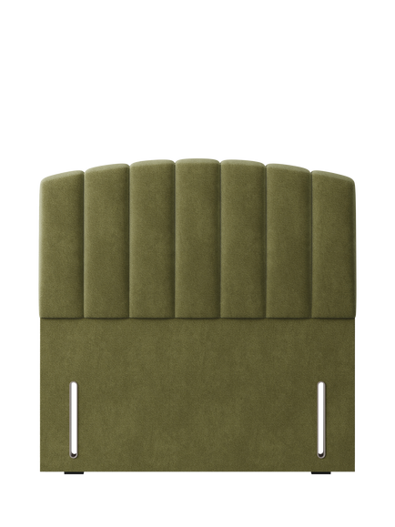 Hypnos Beatrice Euro Slim Upholstered Headboard, Super King Size, Severn Fern