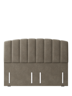 Hypnos Beatrice Euro Slim Upholstered Headboard, Super King Size, Derwent Mushroom