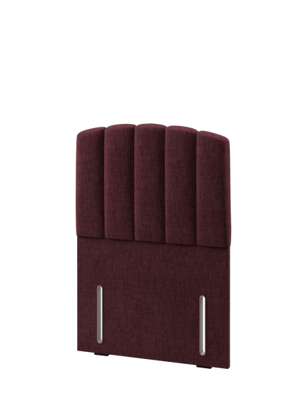 Hypnos Beatrice Euro Slim Upholstered Headboard, Single - view 2, Premium Tanzanite