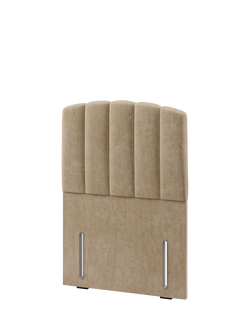 Hypnos Beatrice Euro Slim Upholstered Headboard, Single - view 2, Prem Sand Pearl