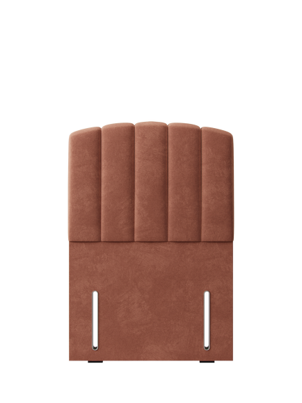 Hypnos Beatrice Euro Slim Upholstered Headboard, Single, Foyle Sienna