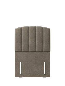 Hypnos Beatrice Euro Slim Upholstered Headboard, Single, Derwent Mushroom