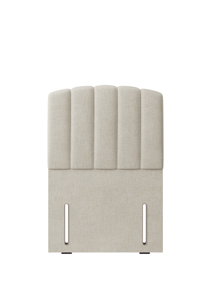 Hypnos Beatrice Euro Slim Upholstered Headboard, Single, Brooklyn Shell