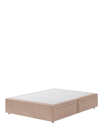 Hypnos Non-Sprung Upholstered 4 Drawer Divan Base, King Size, Atlas Orchid