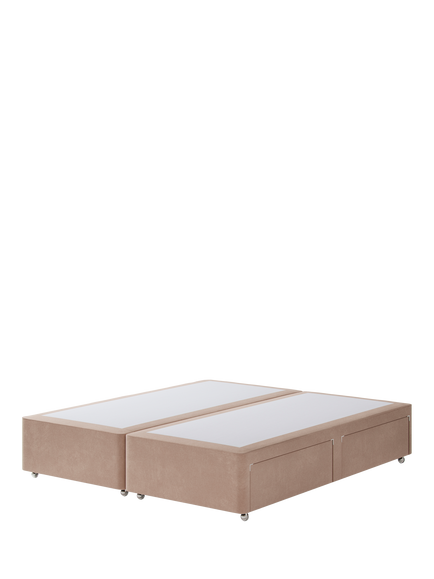 Hypnos Non-Sprung Upholstered 4 Drawer Divan Base, Super King Size, Atlas Orchid