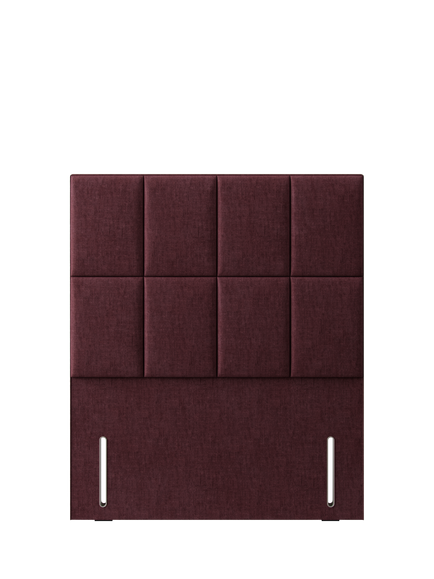Hypnos Victoria Euro Slim Upholstered Headboard, Small Double, Premium Tanzanite