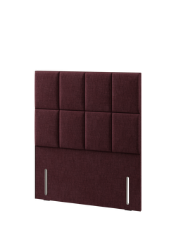 Hypnos Victoria Euro Slim Upholstered Headboard, Small Double - view 2, Premium Tanzanite