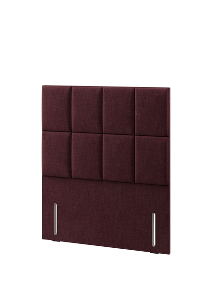 Hypnos Victoria Euro Slim Upholstered Headboard, Small Double - view 2, Premium Tanzanite