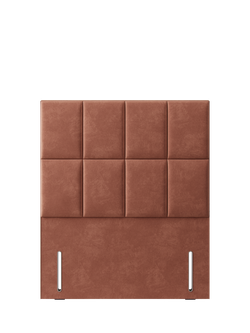 Hypnos Victoria Euro Slim Upholstered Headboard, Small Double, Foyle Sienna
