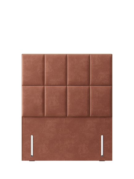 Hypnos Victoria Euro Slim Upholstered Headboard, Small Double, Foyle Sienna