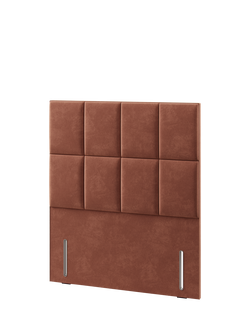 Hypnos Victoria Euro Slim Upholstered Headboard, Small Double - view 2, Foyle Sienna