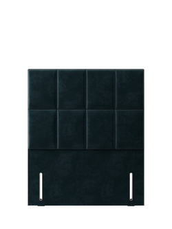 Hypnos Victoria Euro Slim Upholstered Headboard, Small Double, Foyle Indigo