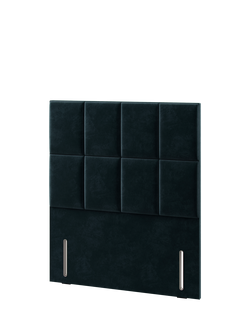 Hypnos Victoria Euro Slim Upholstered Headboard, Small Double - view 2, Foyle Indigo