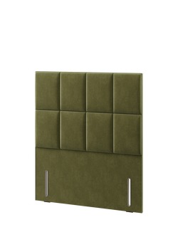Hypnos Victoria Euro Slim Upholstered Headboard, Small Double - view 2, Severn Fern