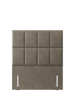Hypnos Victoria Euro Slim Upholstered Headboard, Small Double, Derwent Mushroom