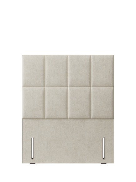 Hypnos Victoria Euro Slim Upholstered Headboard, Small Double, Brooklyn Shell