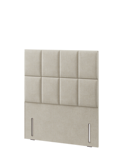 Hypnos Victoria Euro Slim Upholstered Headboard, Small Double - view 2, Brooklyn Shell