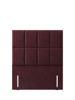 Hypnos Victoria Euro Slim Upholstered Headboard, Double, Premium Tanzanite