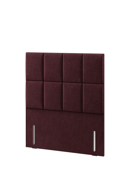 Hypnos Victoria Euro Slim Upholstered Headboard, Double - view 2, Premium Tanzanite