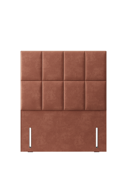Hypnos Victoria Euro Slim Upholstered Headboard, Double, Foyle Sienna