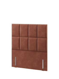 Hypnos Victoria Euro Slim Upholstered Headboard, Double - view 2, Foyle Sienna
