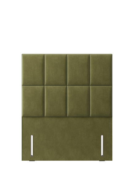 Hypnos Victoria Euro Slim Upholstered Headboard, Double, Severn Fern