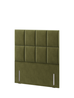 Hypnos Victoria Euro Slim Upholstered Headboard, Double - view 2, Severn Fern