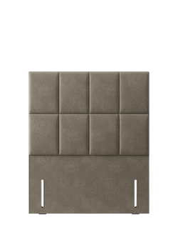 Hypnos Victoria Euro Slim Upholstered Headboard, Double, Derwent Mushroom