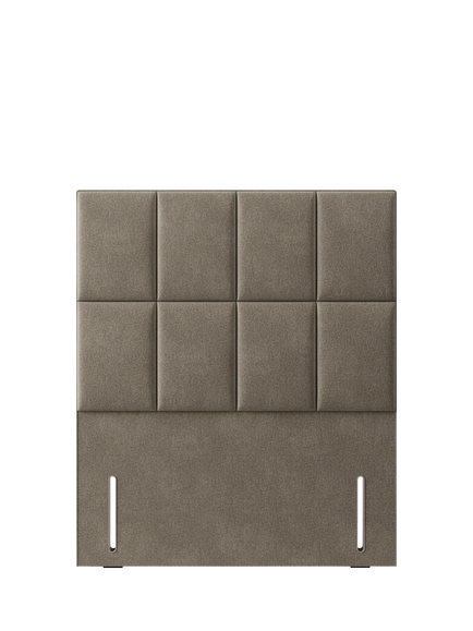 Hypnos Victoria Euro Slim Upholstered Headboard, Double, Derwent Mushroom