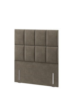 Hypnos Victoria Euro Slim Upholstered Headboard, Double - view 2, Derwent Mushroom