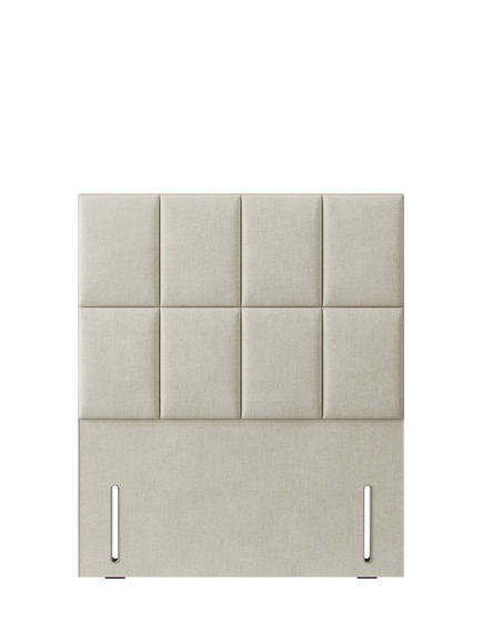 Hypnos Victoria Euro Slim Upholstered Headboard, Double, Brooklyn Shell