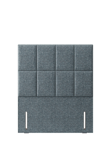 Hypnos Victoria Euro Slim Upholstered Headboard, Double, Arvalli Storm