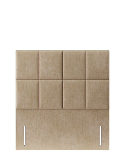 Hypnos Victoria Euro Slim Upholstered Headboard, King Size, Premium Sandstone Pearl