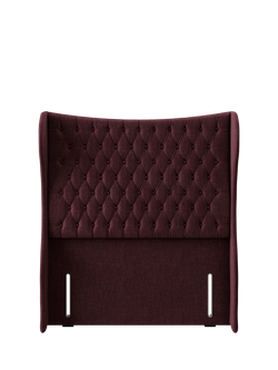 Hypnos Elizabeth Extra Wide Upholstered Headboard, Small Double, Premium Tanzanite