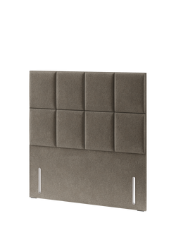 Hypnos Victoria Euro Slim Upholstered Headboard, King Size - view 2, Derwent Mushroom