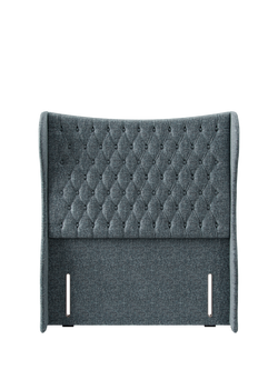 Hypnos Elizabeth Extra Wide Upholstered Headboard, Small Double, Arvalli Storm