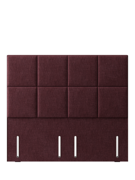 Hypnos Victoria Euro Slim Upholstered Headboard, Super King Size, Premium Tanzanite
