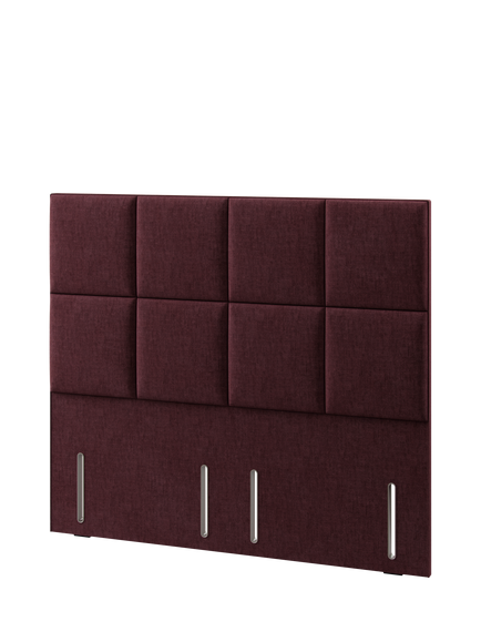 Hypnos Victoria Euro Slim Upholstered Headboard, Super King Size - view 2, Premium Tanzanite