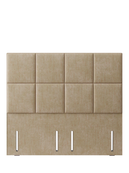 Hypnos Victoria Euro Slim Upholstered Headboard, Super King Size, Premium Sandstone Pearl