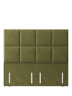 Hypnos Victoria Euro Slim Upholstered Headboard, Super King Size, Severn Fern