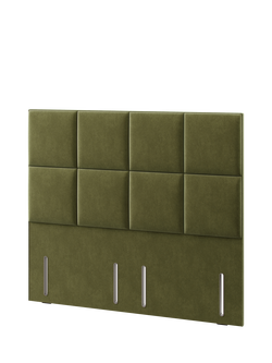 Hypnos Victoria Euro Slim Upholstered Headboard, Super King Size - view 2, Severn Fern