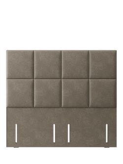 Hypnos Victoria Euro Slim Upholstered Headboard, Super King Size, Derwent Mushroom