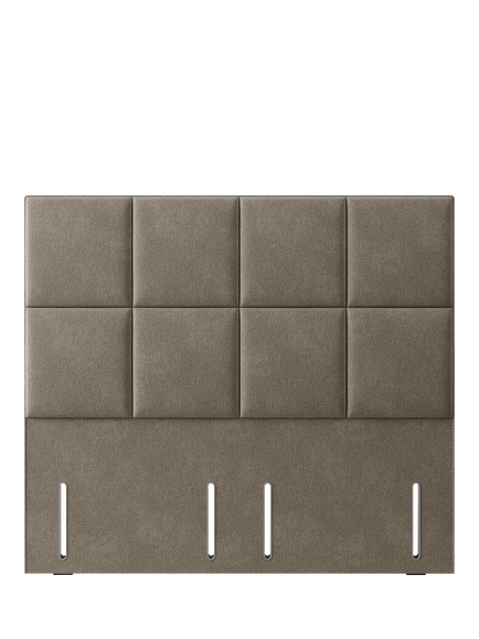 Hypnos Victoria Euro Slim Upholstered Headboard, Super King Size, Derwent Mushroom