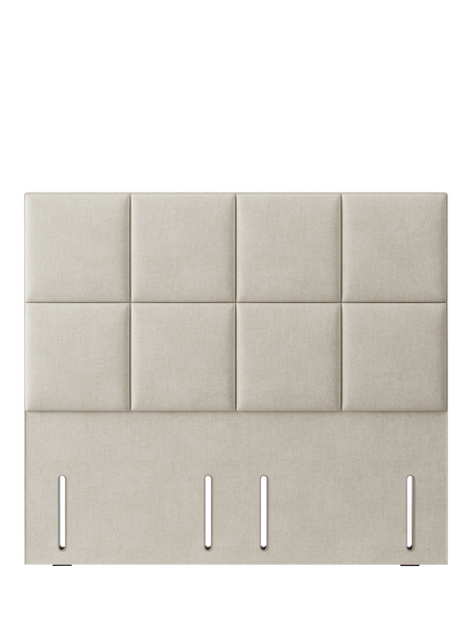 Hypnos Victoria Euro Slim Upholstered Headboard, Super King Size, Brooklyn Shell