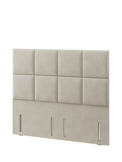 Hypnos Victoria Euro Slim Upholstered Headboard, Super King Size - view 2, Brooklyn Shell